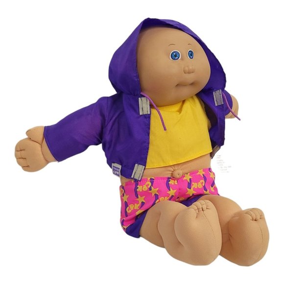 Vintage 1984 Coleco Cabbage Patch Kids Doll Board Shorts Windbreaker 13" Toy - Picture 2 of 10